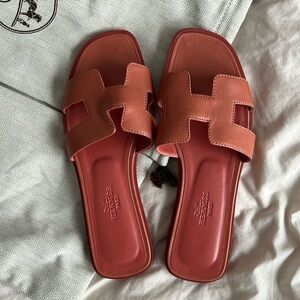 Hermés sandal Oran- rouge blush